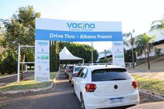 Drive thru do Pavilhão Albano Franco está no roteiro de visitas do ministro. (Foto: Paulo Francis)