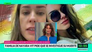 Flávia (esq) fala sobre a morte da prima em entrevista a um canal chileno (Foto/Reprodução)