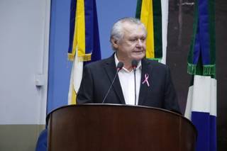 Wilson Biasotto fala na Câmara de Dourados, no dia 7 de outubro de 2019 (Foto: Divulgação)