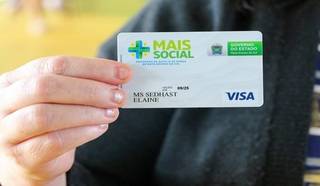 Com bandeira Visa, cartão pode ser passado no débito;  programa vai pagar R$ 200 mensais para beneficiários que têm renda mensal familiar per capita inferior a meio salário mínimo. (Foto: Divulgação)