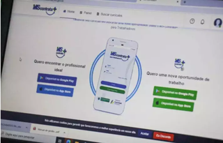 Atendimento é agendado por meio do aplicativo &#34;MS Contrata +&#34;. (Foto: Divulgação)