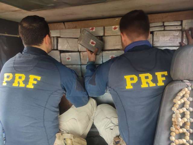 PRF apreende carga de coca&iacute;na avaliada em R$ 14,5 milh&otilde;es