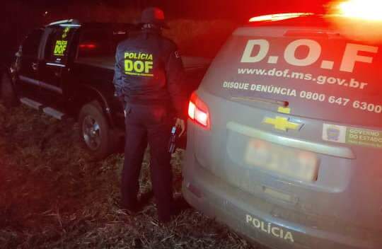Assaltante abandona caminhonete roubada no MT ap&oacute;s capotar em rodovia 