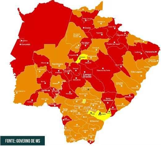 Capital segue &quot;no vermelho&quot;, mas 9 cidades pioram na classifica&ccedil;&atilde;o de risco