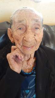 Dona Marina viveu mais de um século e não tem qualquer problema grave de saúde. (Foto: Arquivo Pessoal)