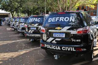 Viaturas vão reforçar policiamento e trabalho de investigação tantop no interior como na Capital (Foto: Paulo Francis)
