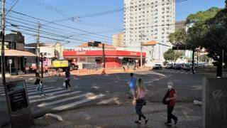 Trecho da Avenida Afonso Pena, no cruzamento com a Rui Barbosa, está entre espaço que será interditado (Foto: Divulgação/PMCG)