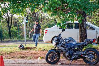 Acidente fatal entre moto e Cobalt foi na madrugada de 19 de outubro de 2020. (Foto: Henrique Kawaminami)