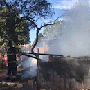 Vizinhos salvam crianças de incêndio, mas casa onde moravam 12 fica destruída