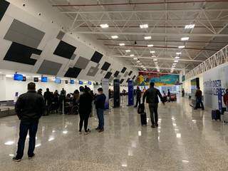 Saguão do Aeroporto Internacional de Campo Grande. (Foto: Arquivo)