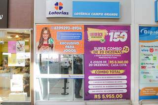 Lotérica Campo Grande fica no Comper da Brilhante – Rua Brilhante, 2702. (Foto: Marcos Maluf)
