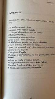 Poema escrito por Airton Bovo em homenagem à Gonçalves. (Foto: Arquivo Pessoal)