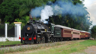 O Trem das Águas, em Minas Gerais, percorre uma distância de 10 km em duas horas de passeio. (Foto: Associação Brasileira de Preservação Ferroviária)