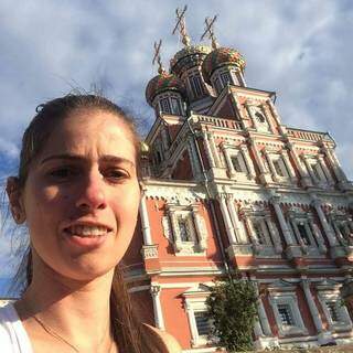 Kelly, na cidade de Belgorod, na Rússia. (Foto: Arquivo Pessoal)