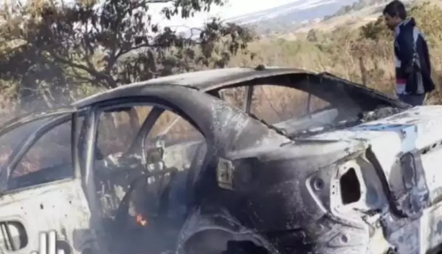 Carro queimado &eacute; encontrado horas ap&oacute;s execu&ccedil;&atilde;o na fronteira