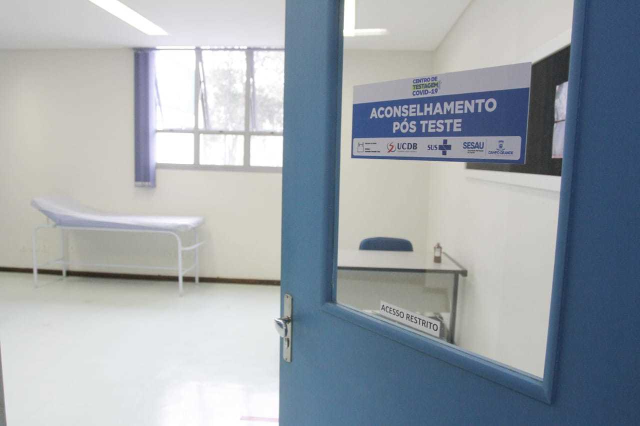 Polo inclui sala de acolhimento pós-teste positivo, para orientar pacientes quanto ao isolamento. (Foto: Marcos Maluf)