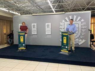 Anúncio foi feito durante live com secretária da Educação, Maria Cecília Amêndola e secretário de Infraestrutura, Eduardo Riedel. (Foto: Alexsandro Nogueira/Seinfra)