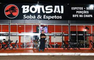 Bonsai Sobá e Espetos é endereço famoso na Avenida Noroeste para quem ama comer bem. (Foto: Kísie Ainoã)