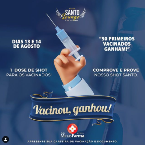 Para incentivar vacina&ccedil;&atilde;o no interior, vale at&eacute; &quot;shot santo&quot; de vodka