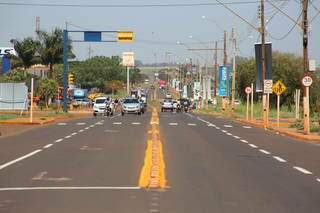 Avenida Coronel Ponciano é uma das princiais vias de Dourados. (Foto: Divulgação/PMD)