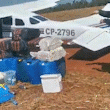 Avião de traficantes tentou levantar voo e foi parado a tiros 