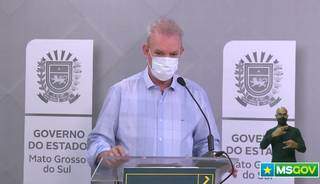 Geraldo Resende falou em coletiva que Caravana da Saúde vai voltar com cirurgias eletivas e exames. (Foto: Reprodução/SES)