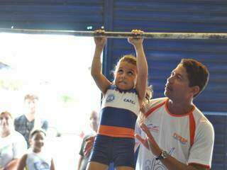 Treinamento de ginástica rítmica no Cefat em Campo Grande. (Foto: Reprodução Redes Sociais)