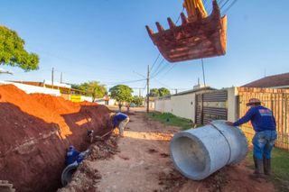 Obras de pavimentação e drenagem terão R$ 12,5 milhões a mais com empréstimo. (Foto: Divulgação/Prefeitura)