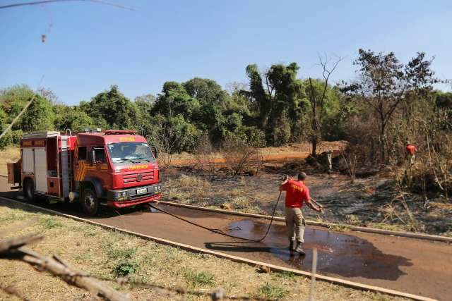 Fogo no Parque ainda preocupa e bombeiros seguem fazendo rescaldo 