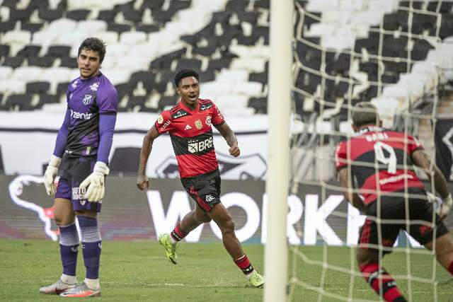 Fora de casa, Flamengo empata com o Cear&aacute; em 1 a 1