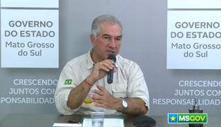 Governador, Reinaldo Azambuja (PSDB), confirma segunda rodada de cadastramento para trabalhadores do turismo. (Foto: Reprodução)