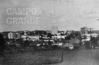 Campo Grande em 1966: sete mil ligações de água e seis mil linhas telefônicas. (Foto: Reprodução/Correio do Estado)