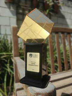 Troféu do Prêmio Adore da Cadabra Games. (Foto: Redes Sociais)