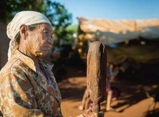 Anciã do território Guyraroka, no município de Caarapó (Foto: Ruy Sposati/Cimi) 