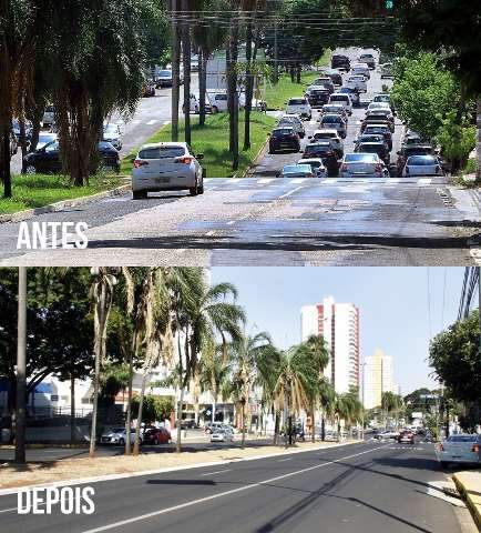 Veja como era e como ficou Avenida Mato Grosso, ap&oacute;s revitaliza&ccedil;&atilde;o
