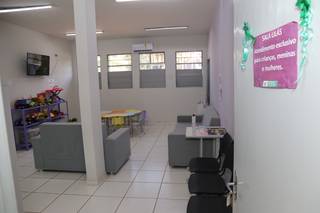 Sala de acolhimento para crianças vítimas de violência. (Foto: Paulo Francis)