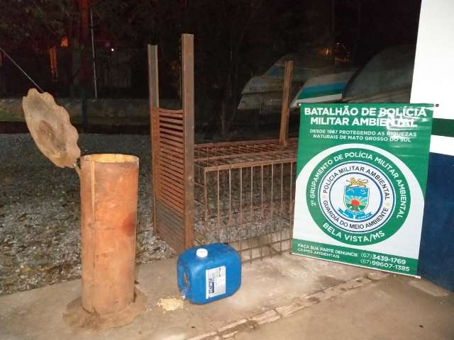 Em reserva protegida, PMA encontra armadilha para animais silvestres