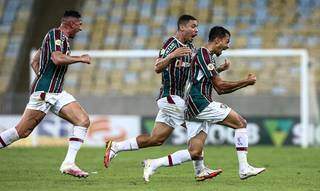 Gols da vitória foram marcados por Lucca e Bobadilla (Foto: Lucas Mercon/Fluminense)