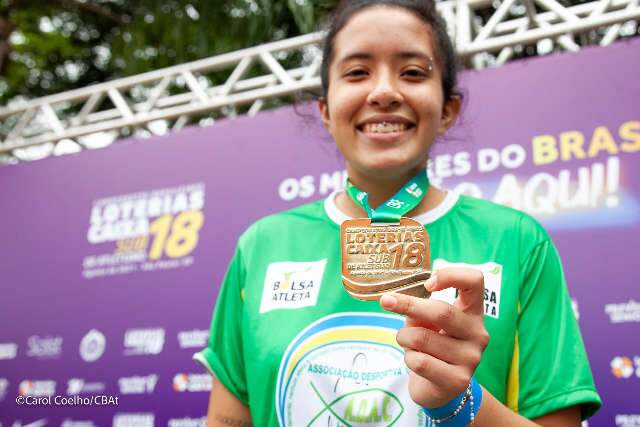 Delega&ccedil;&atilde;o de MS conquista 1 ouro e 2 bronzes no Brasileiro de Atletismo