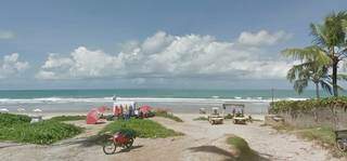 Trecho da praia de Porto de Galinhas, no litoral pernambucano. (Foto: Google Street View)