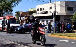 Local do acidente provocado por advogado; motociclista teve morte cerebral. (Foto: Direto das Ruas)
