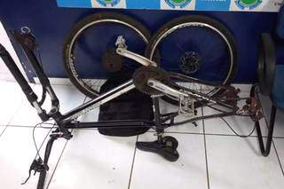 Bicicleta que estava com &#34;Camaleão&#34; era furtada e foi apreendida. (Foto: Divulgação)