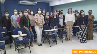 Primeira turma de futuros enfermeiros estomaterapeutas. (Foto: Divulgação)