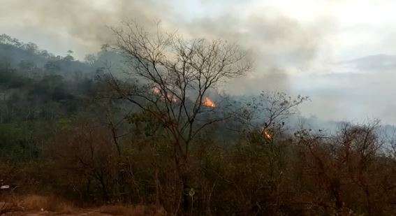 Inc&ecirc;ndio de mais de 8 horas amea&ccedil;a Cristo Redentor do Pantanal 