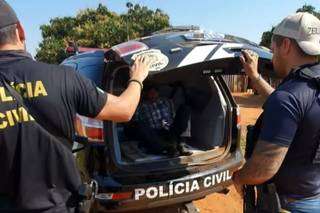 Foragido por estupro de vulnerável foi encontrado em aldeia próxima a Paranhos (Foto: Divulgação/PCMS)