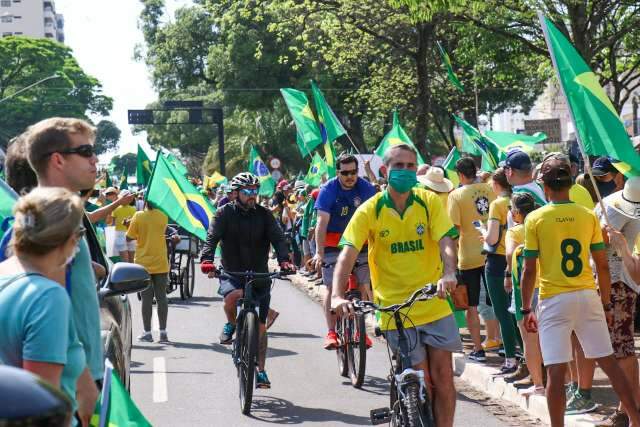 Apoiadores do presidente lotam Afonso Pena para defender &quot;pautas bolsonaristas&quot;