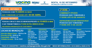 Com 50% da popula&ccedil;&atilde;o vacinada, veja quem toma refor&ccedil;o nesta sexta-feira