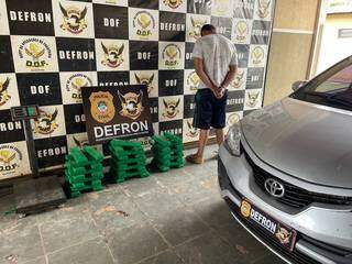 Fugitivo da cadeia &eacute; preso na fronteira com carro roubado na Capital