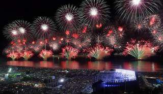 Réveillon de Copacabana na passagem de 2019/2020, a festa é a maior do Brasil, um dos momentos mais efervescentes do Rio de Janeiro (Foto: Reprodução).
