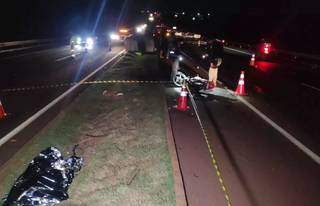 Na contram&atilde;o, motociclista colide em carro de passeio e morre na BR-163